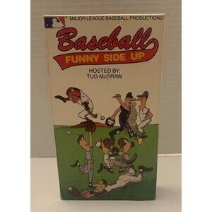 VINTAGE 1987 VHS TAPE BASEBALL FUNNY SIDE UP HOSTED BY TUG MCGRAW
